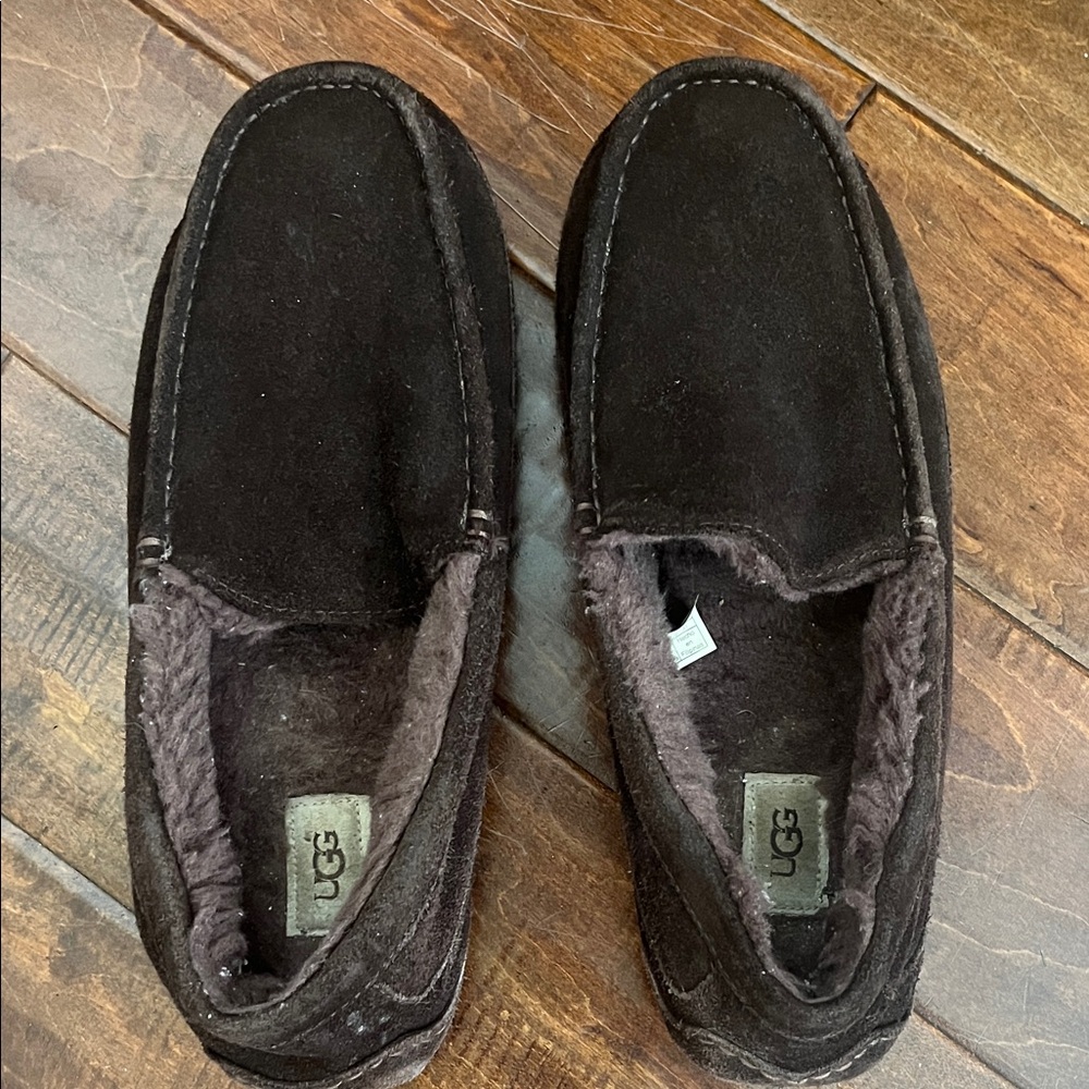 UGG Men's Chocolate Suede Loafers
